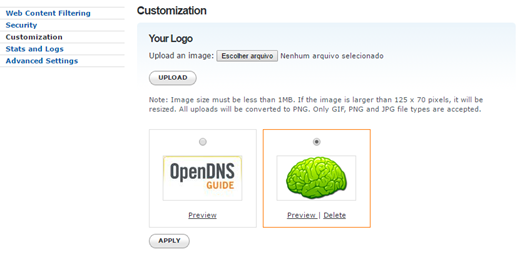 OpenDNS Customization