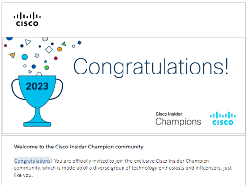 Cisco Champion 2023